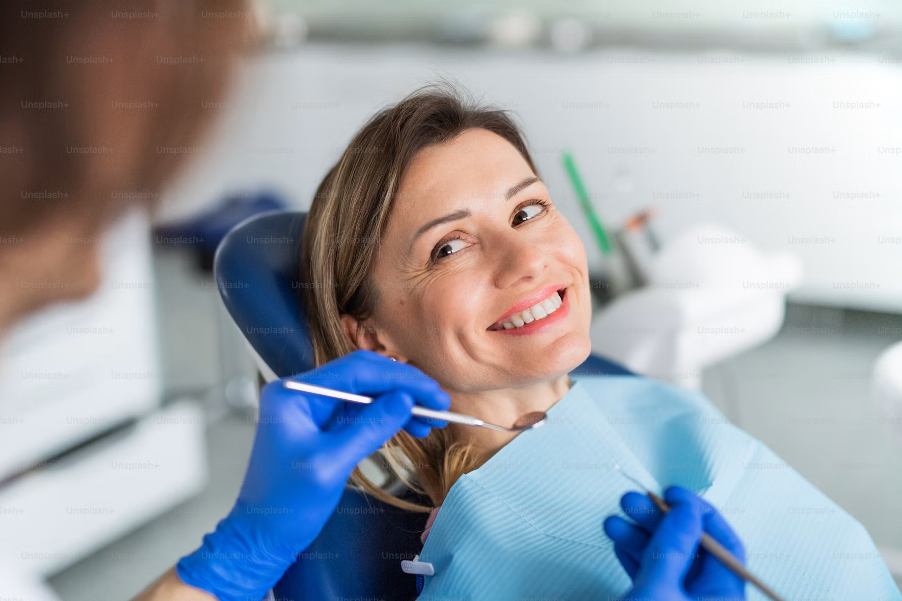Patient smiling during a private pathway consultation
